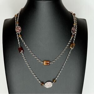 Sara Blaine for Willow House 925 Sterling Silver Long Dainty Necklace 36"